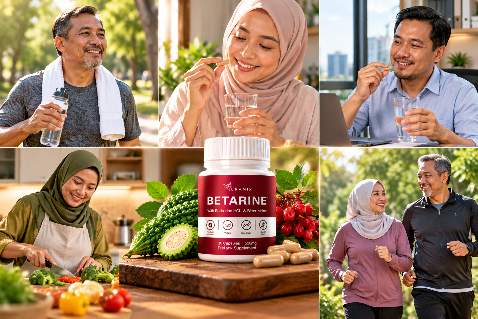 Visual gaya hidup harian bersama Betarine