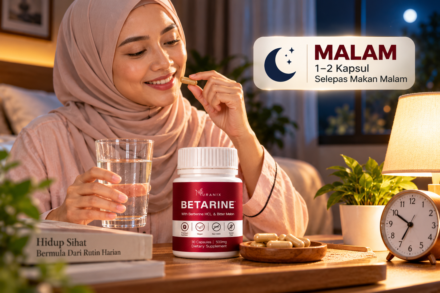 Rutin Betarine waktu malam