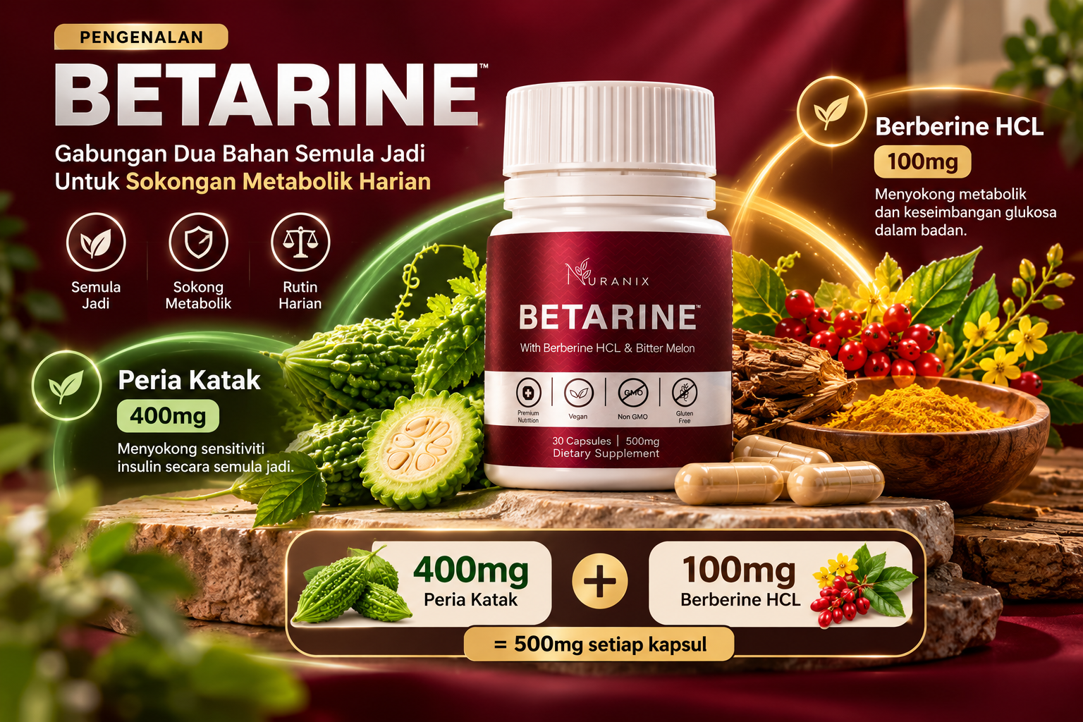 Pengenalan Betarine dan bahan utamanya
